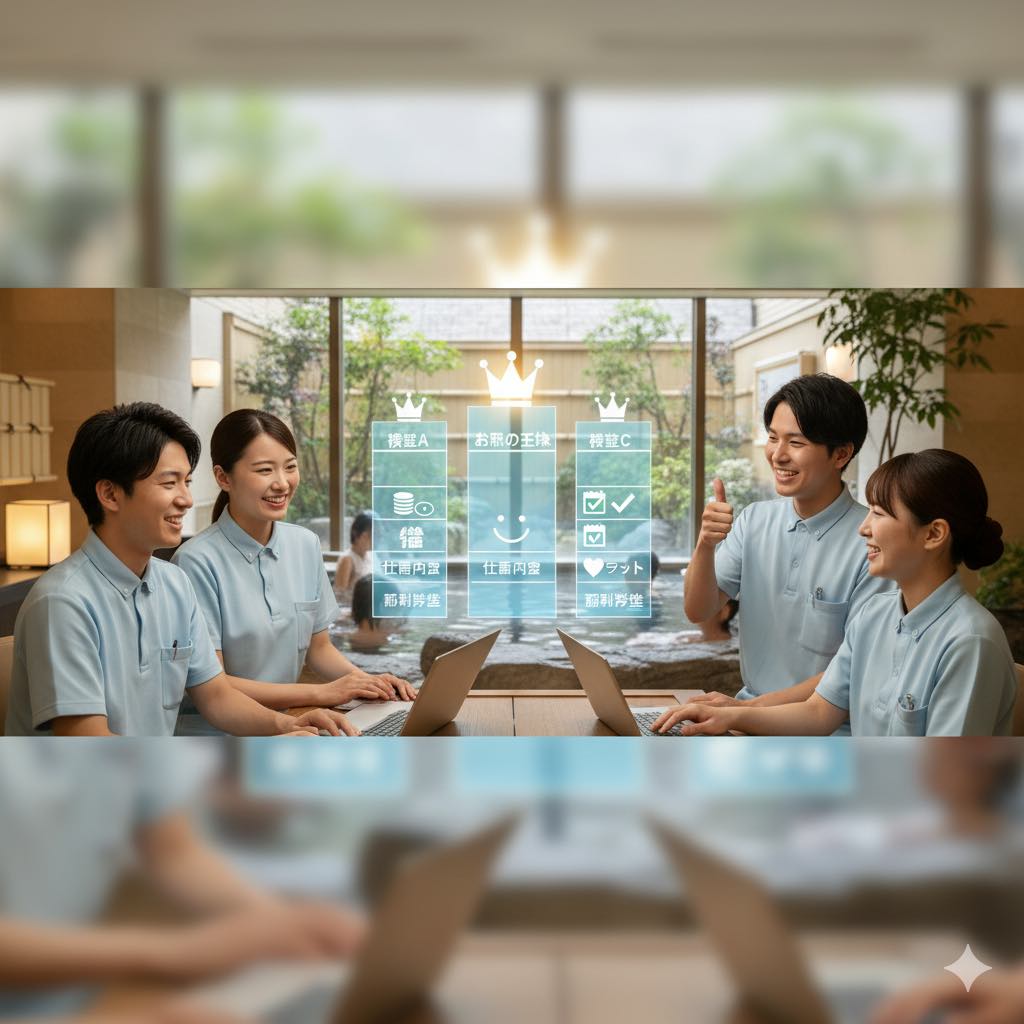 他施設と比較！お風呂の王様バイトの評判・口コミ