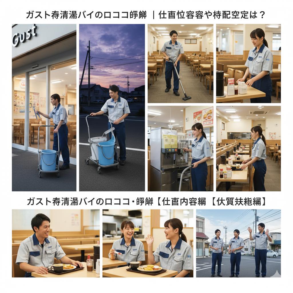 ガスト朝清掃バイトの口コミ・評判【人間関係編】