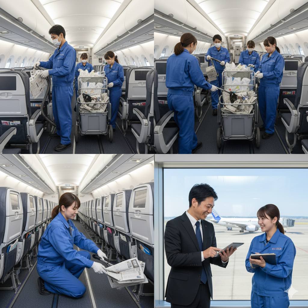 機内清掃バイトの評判・口コミ【仕事内容と実態】