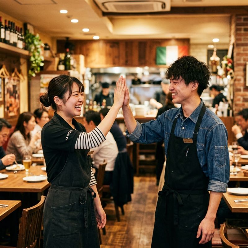 サイゼリアバイトのやりがい・達成感のイメージ