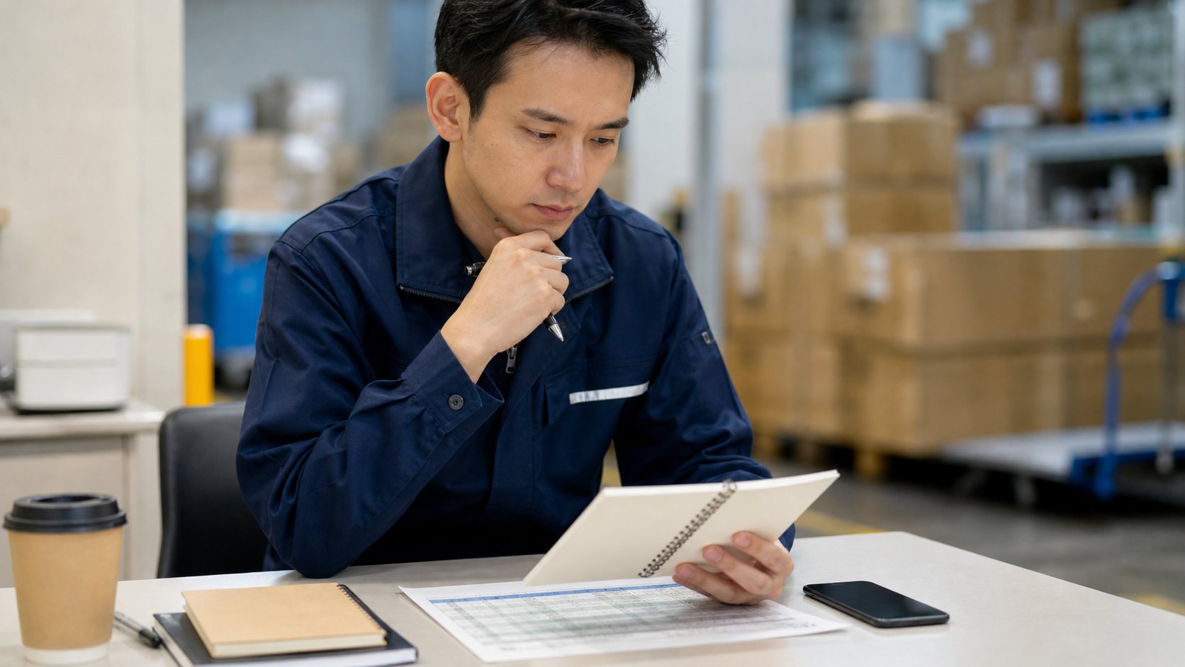 Amazon倉庫バイトに応募する前にシフトや条件を確認するイメージ画像