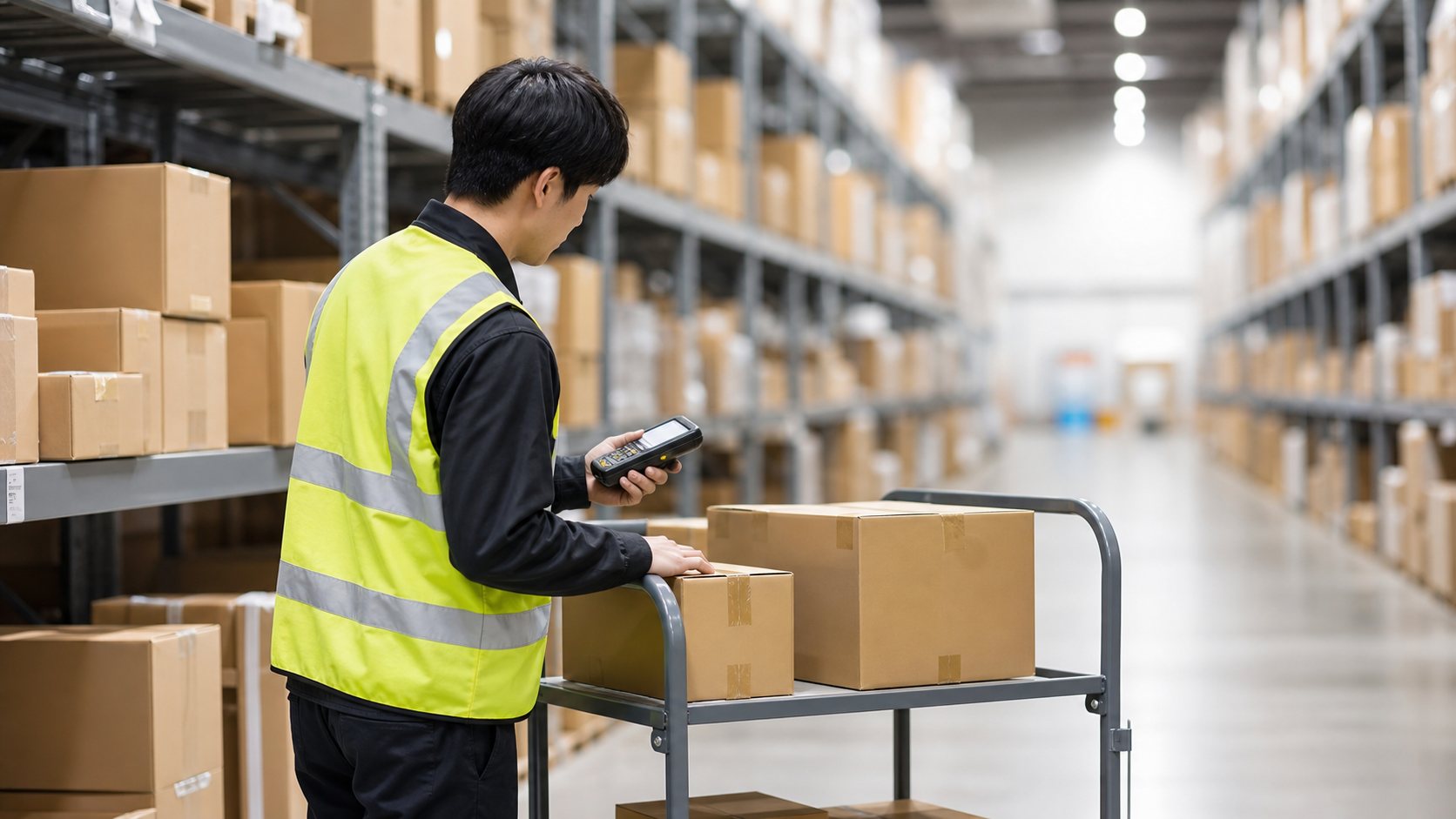 Amazon倉庫バイトがきついか応募前に確認するための倉庫作業イメージ
