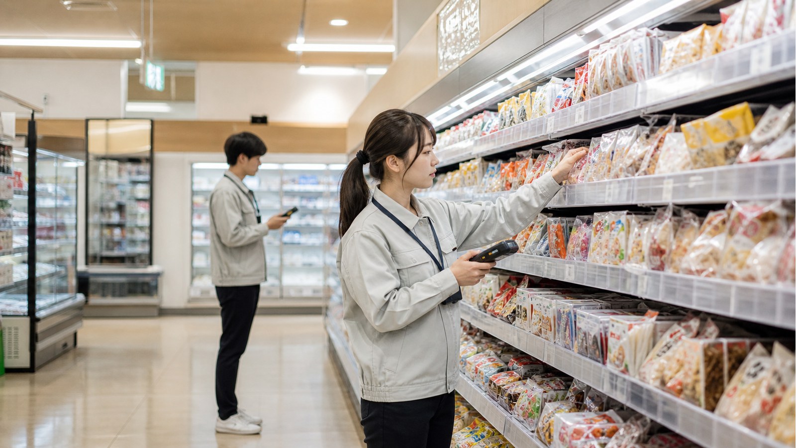 エイジスバイトがきついか応募前に確認する棚卸スタッフのイメージ