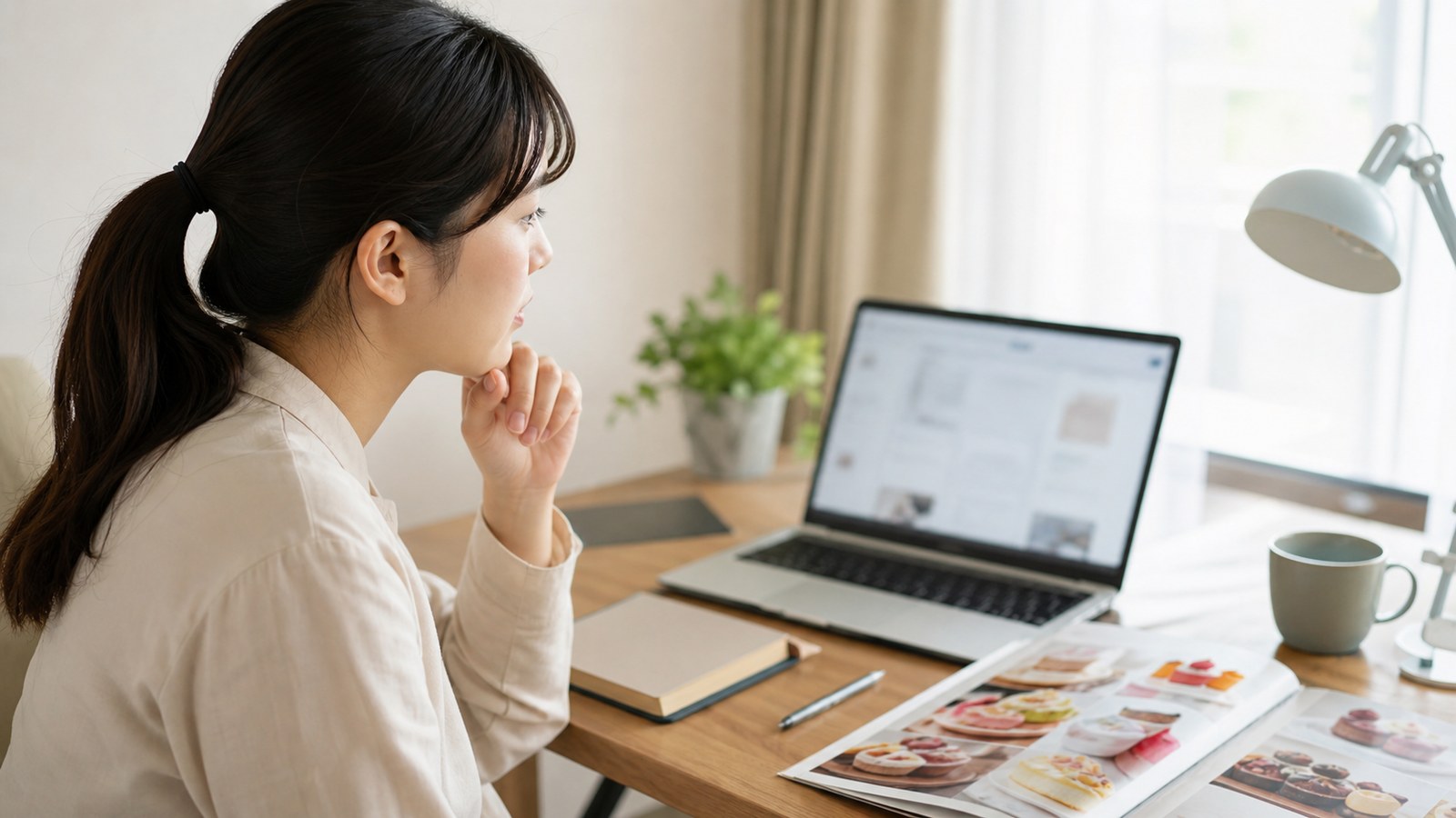 シャトレーゼバイトに応募する前に口コミやシフト条件を確認するイメージ