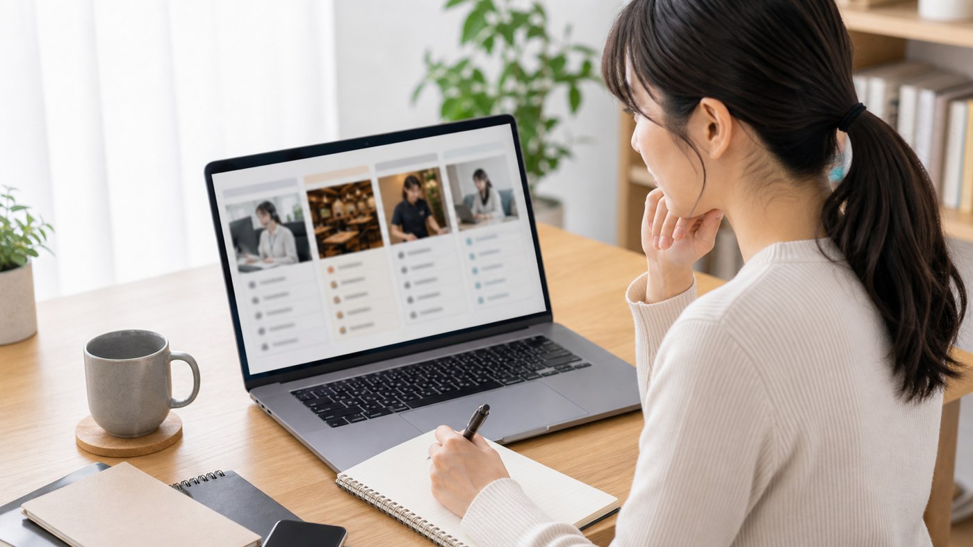 大戸屋バイトの条件と別の働き方を比較する人のイメージ