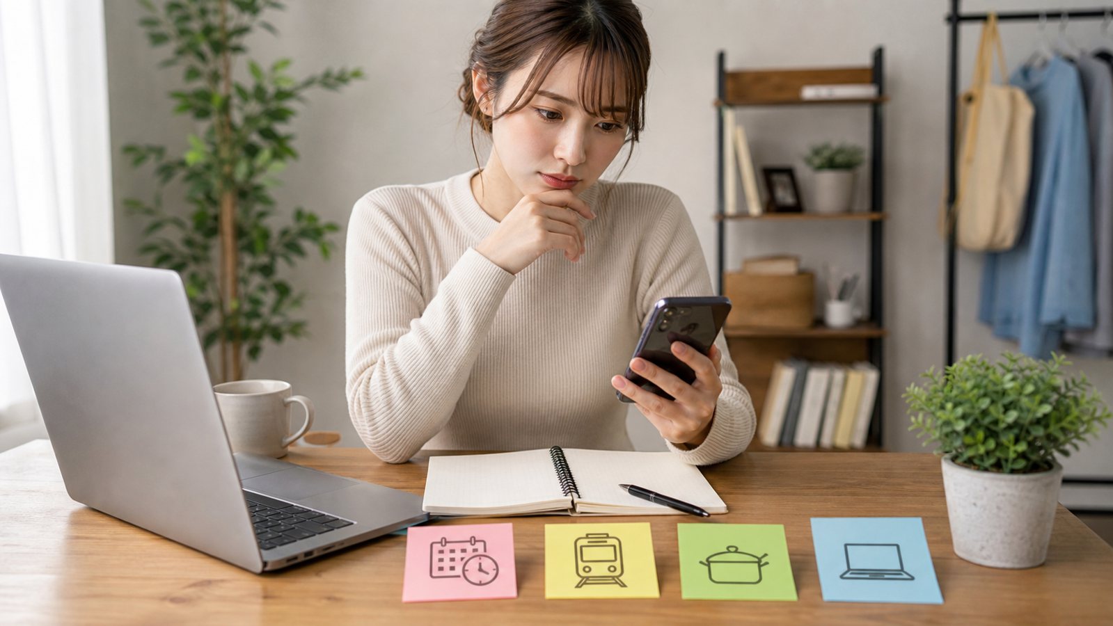 日高屋バイトの条件と別の働き方を比較する人のイメージ