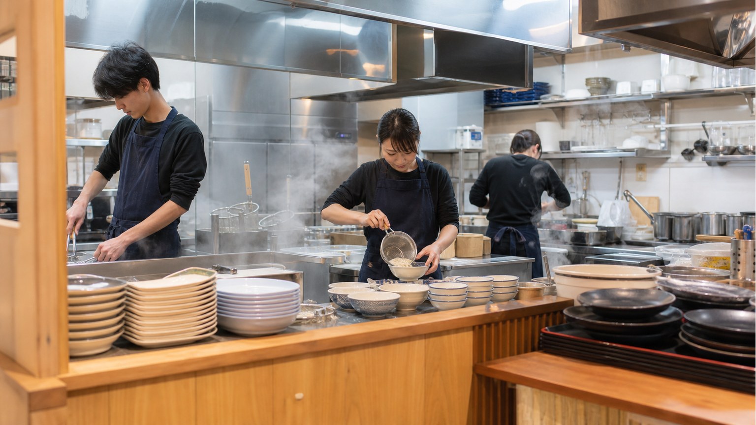 丸亀製麺バイトの口コミで確認したい調理場や麺準備のイメージ