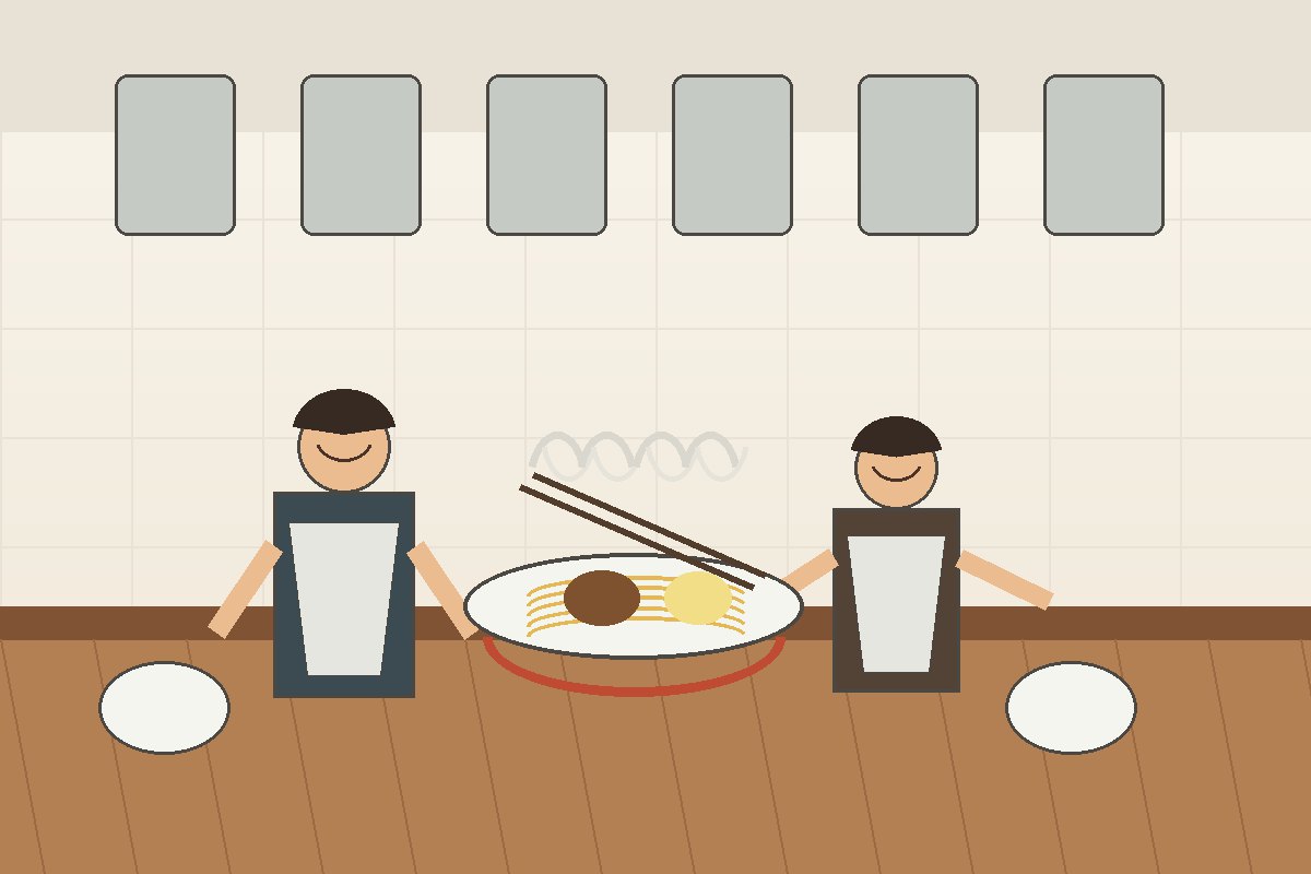 一蘭バイトでラーメンを準備する厨房作業のイメージ