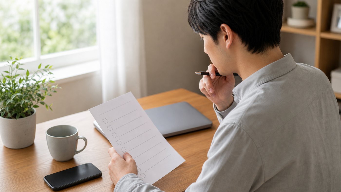 ゲオバイトに応募する前に勤務条件を確認するイメージ