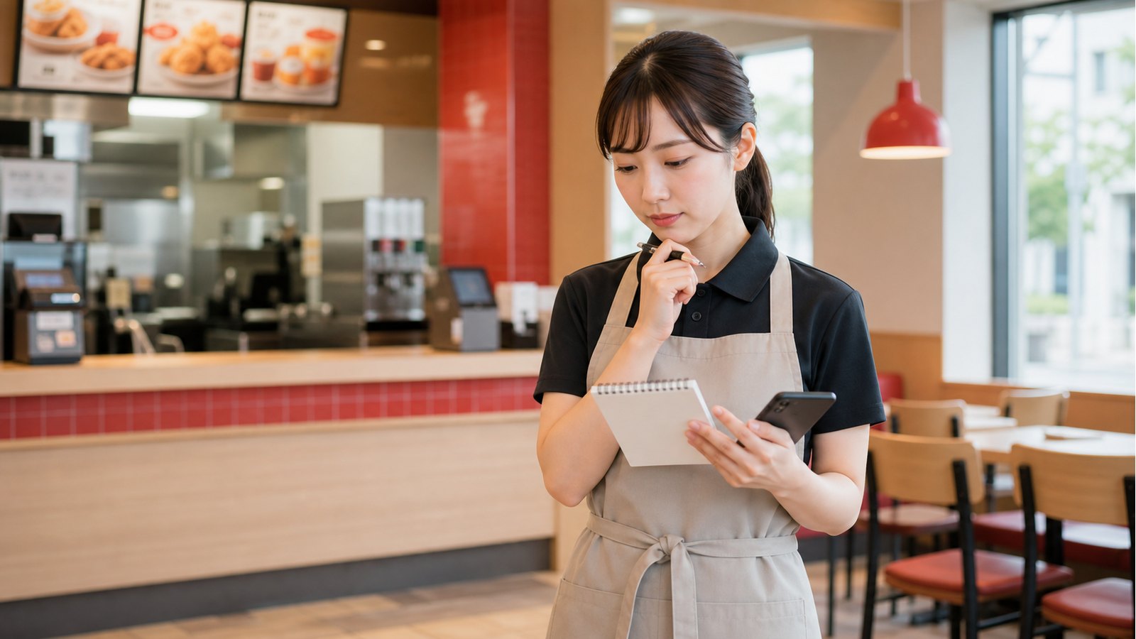 ケンタッキーバイトがきついか応募前に確認するファストフード店スタッフのイメージ