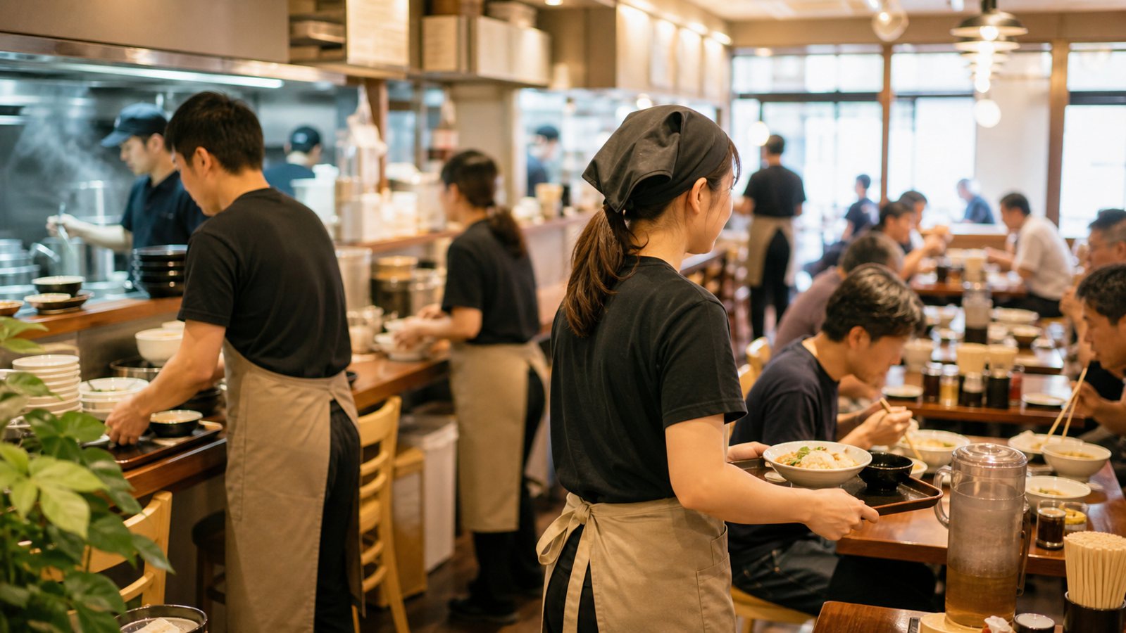 日高屋バイトの口コミを応募前に確認する人向けの飲食店イメージ