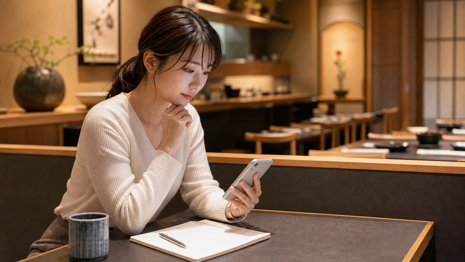 木曽路バイトのきつい点や口コミを応募前に確認する人のイメージ