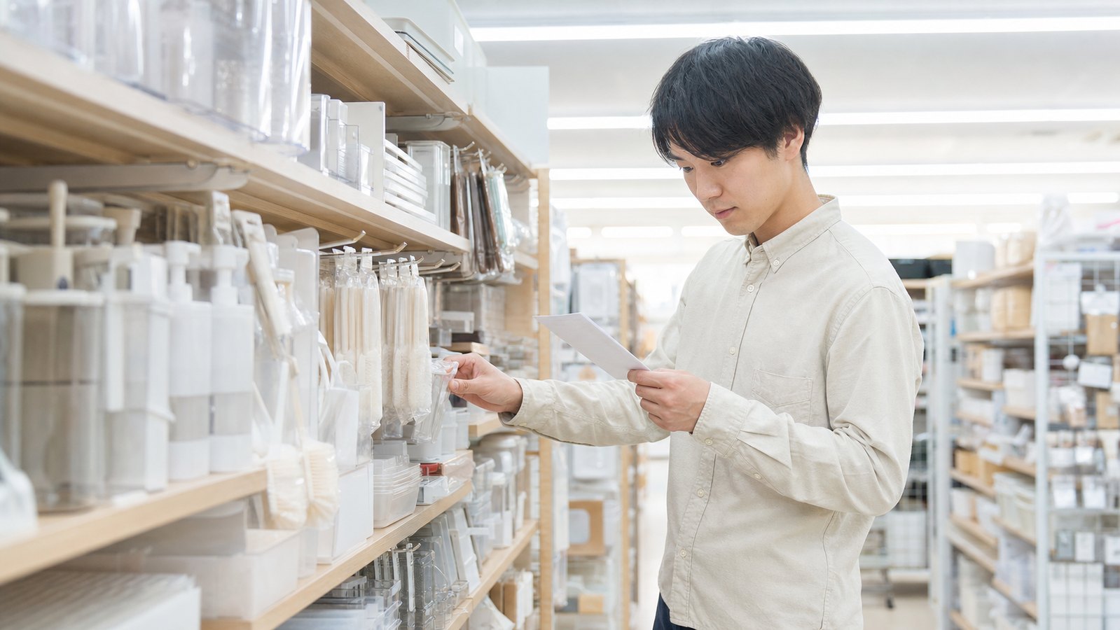 キャンドゥバイトの仕事内容やきつい点を応募前に確認する人のイメージ