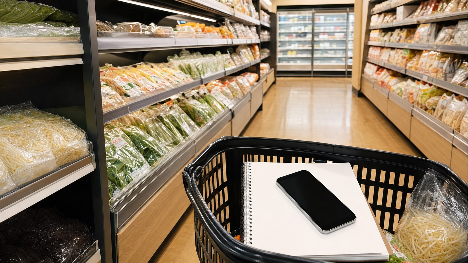 ビッグエーのバイトがきついか応募前に確認するスーパー店内のイメージ