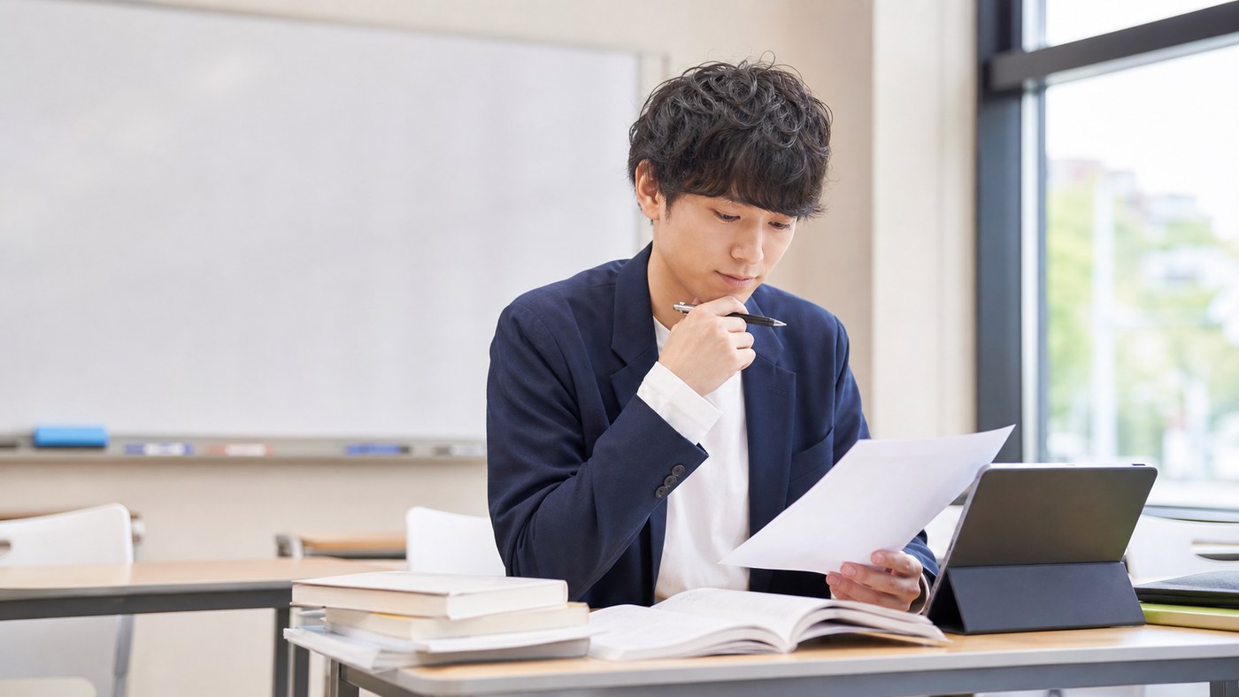 塾講師バイトがきついか応募前に仕事内容を確認するイメージ