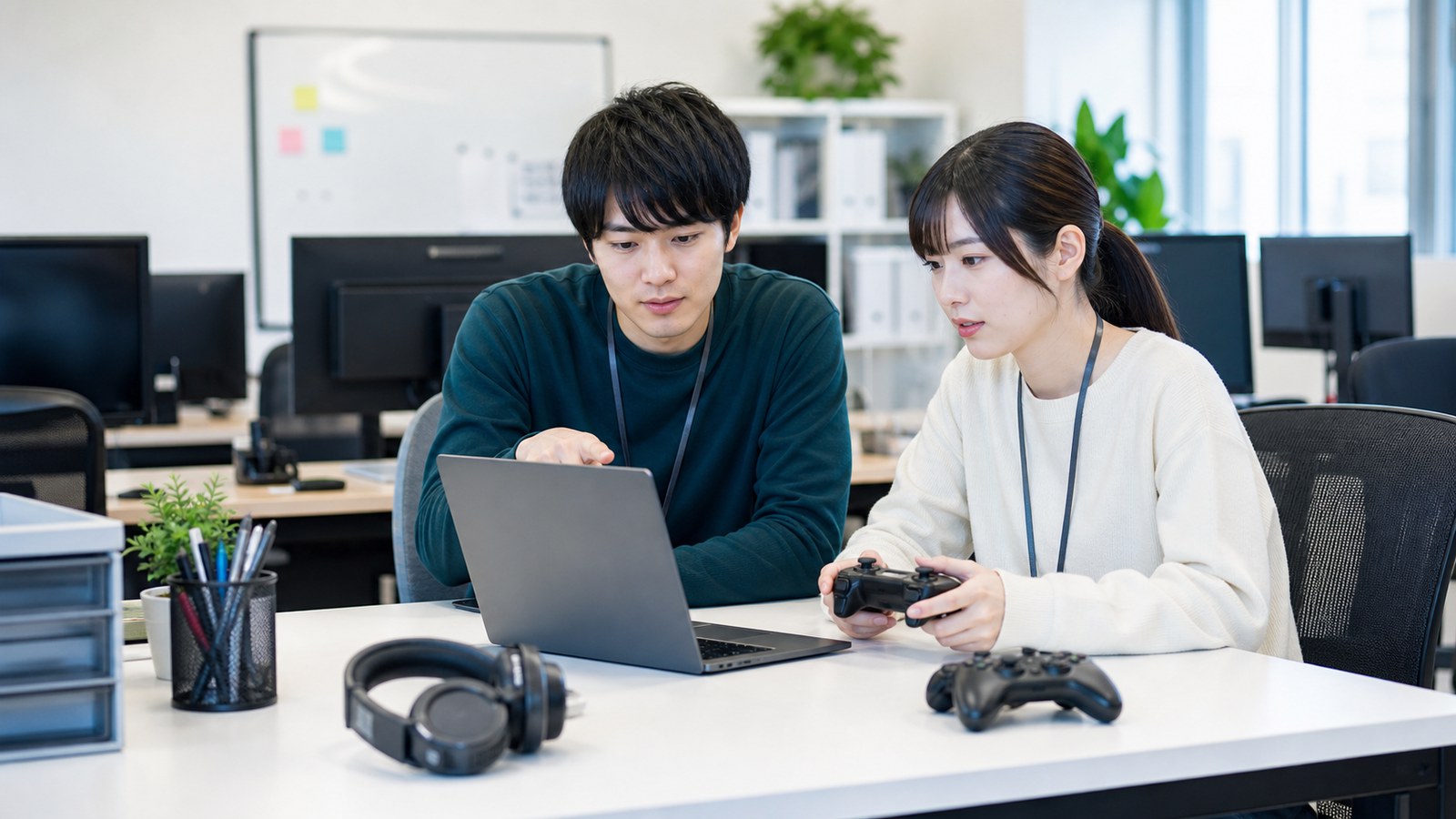 ゲームテスターバイトがきついか応募前に仕事内容を確認する人のイメージ