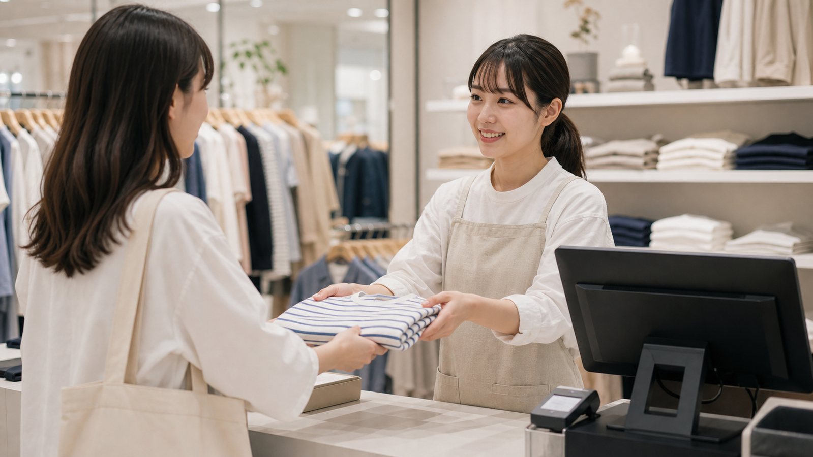 ハニーズバイトのレジ接客を想定したイメージ