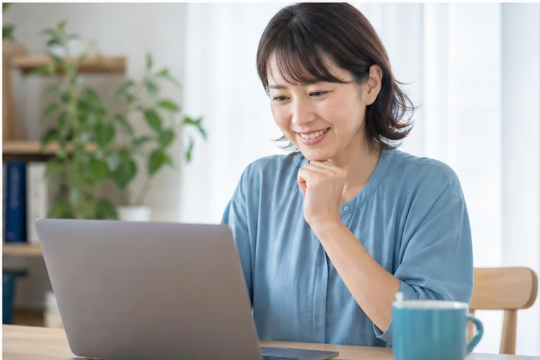 パスワード設定を直してログインできた女性
