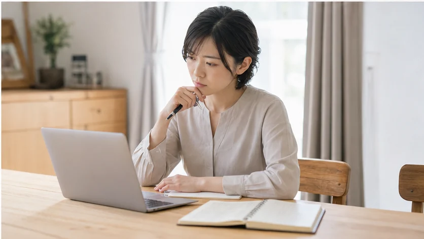 送迎と両立できる在宅求人を比較する様子