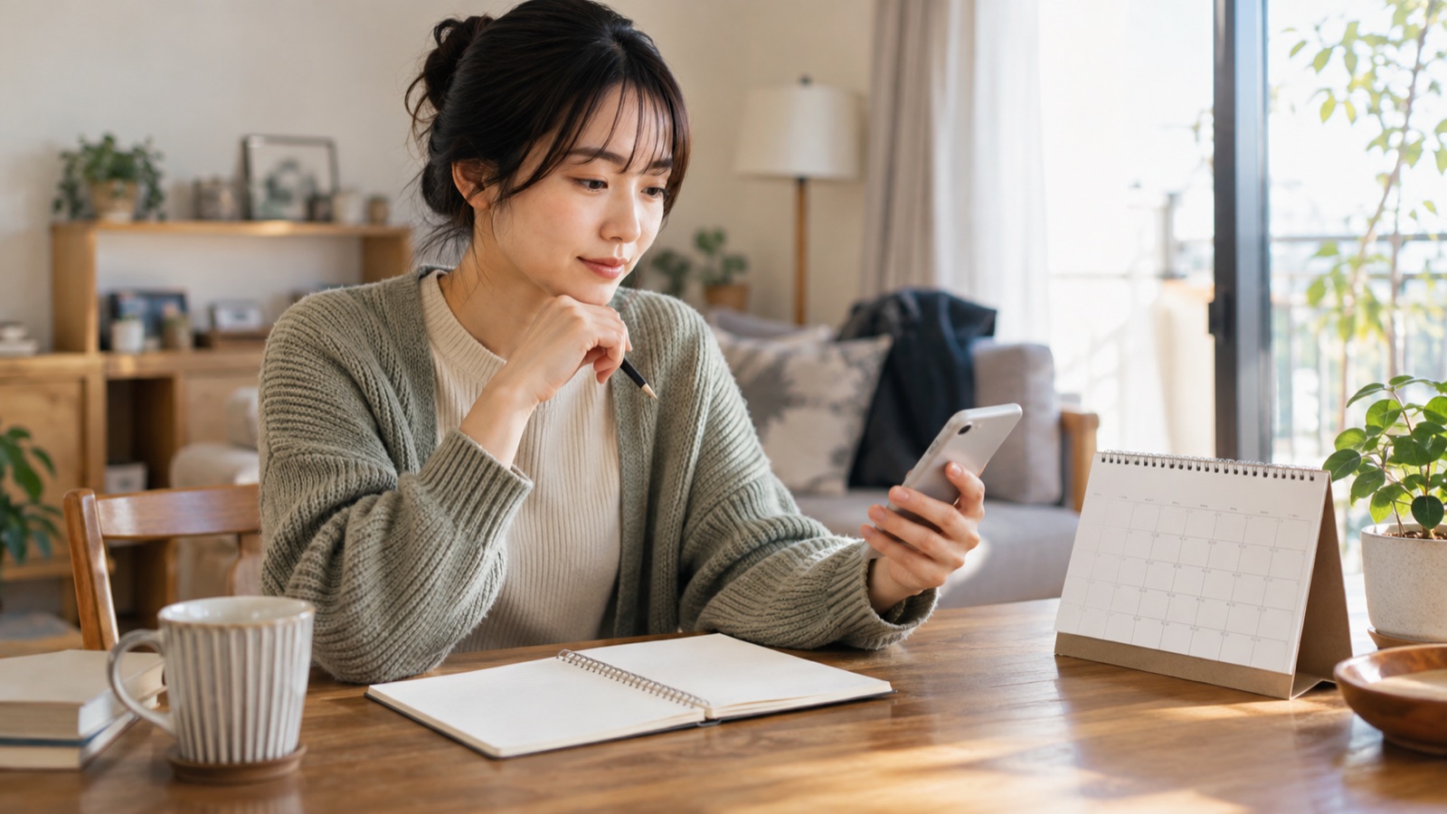 単発の仕事をスマートフォンで探す人