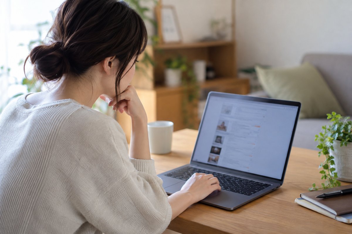 求人の職種を確認する場面を表す生成画像