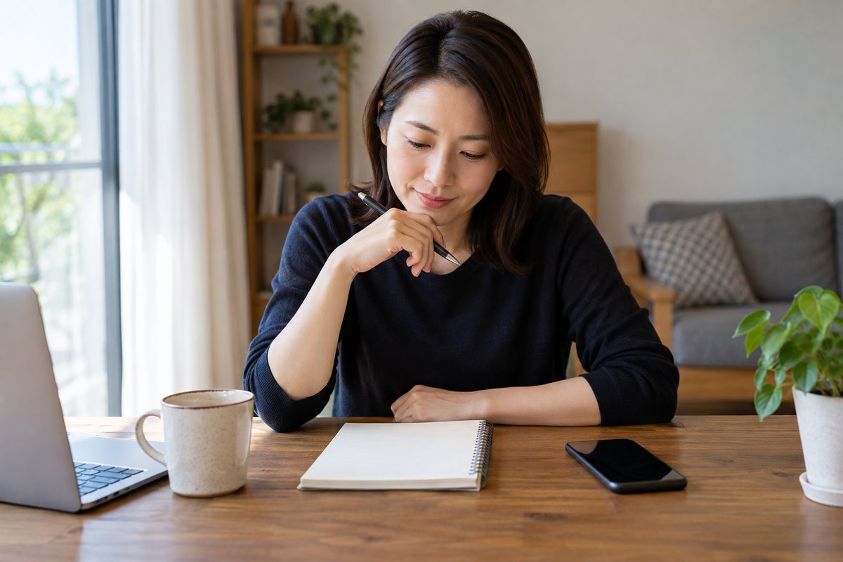 応募前の連絡先を確認する人の生成イメージ