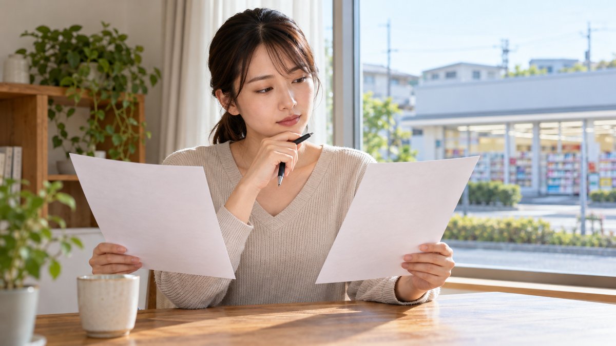 販売職と資格職を比較する生成写真