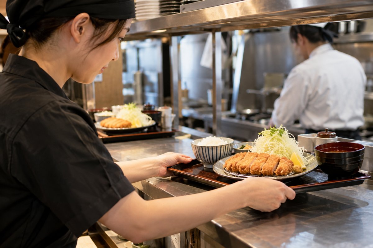 料理の提供準備を表す生成イメージ