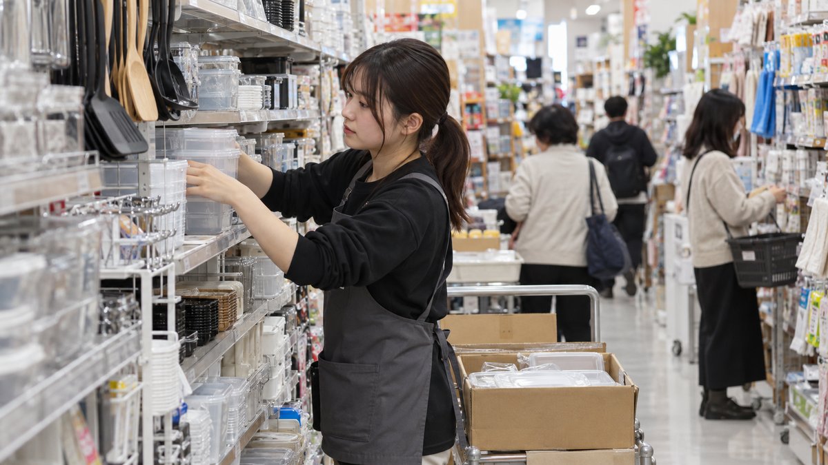 総合小売店の売場を表す生成画像