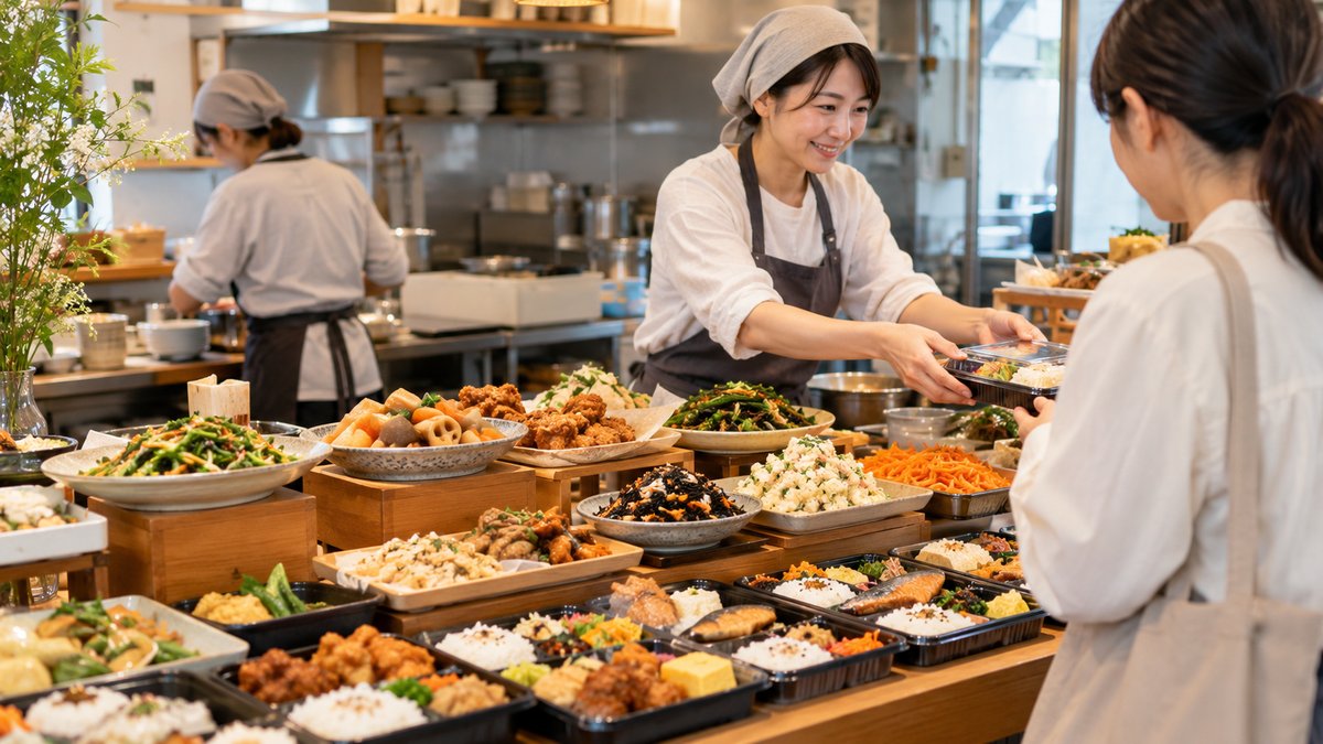 弁当と惣菜の売場の生成イメージ