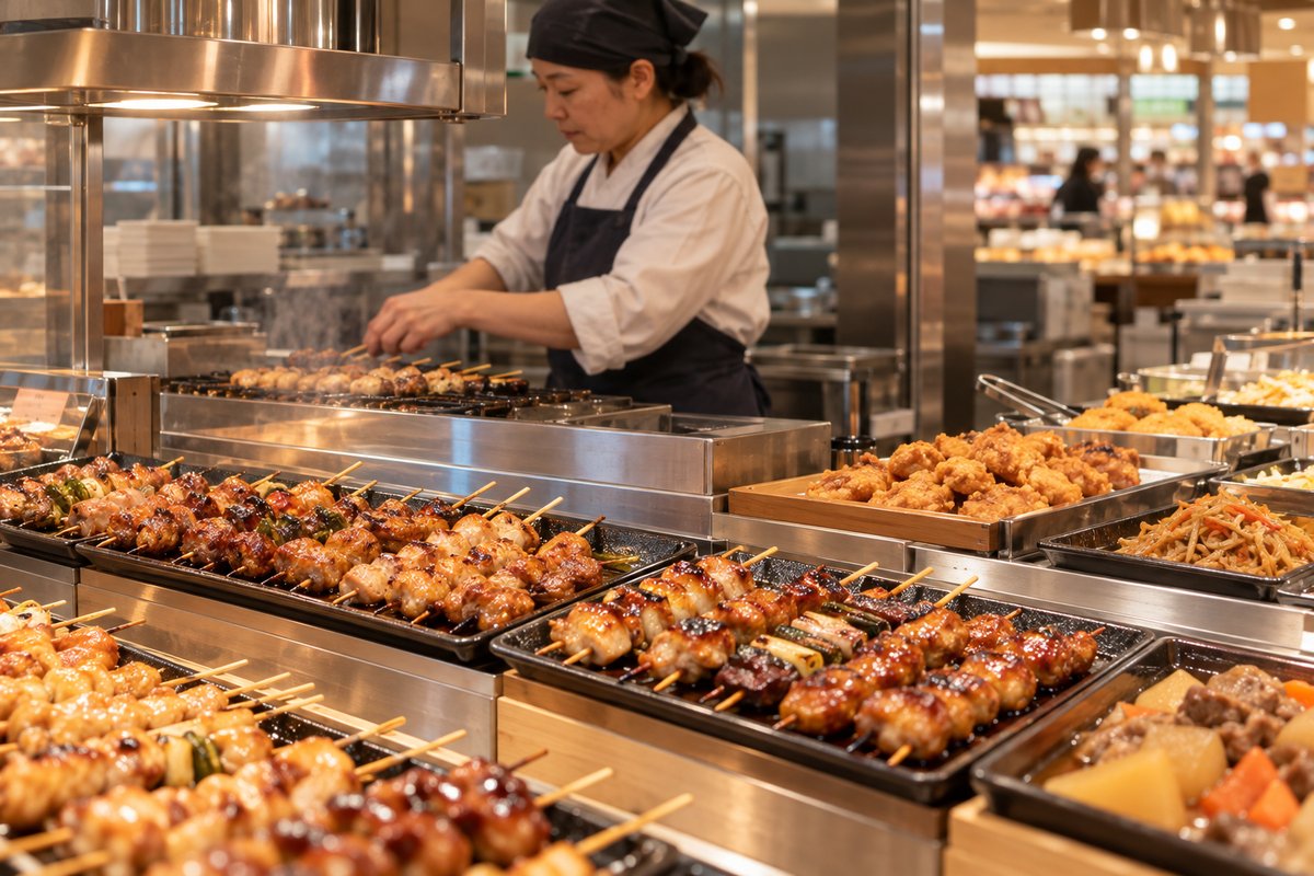 焼き鳥惣菜店の売場を表す生成イメージ