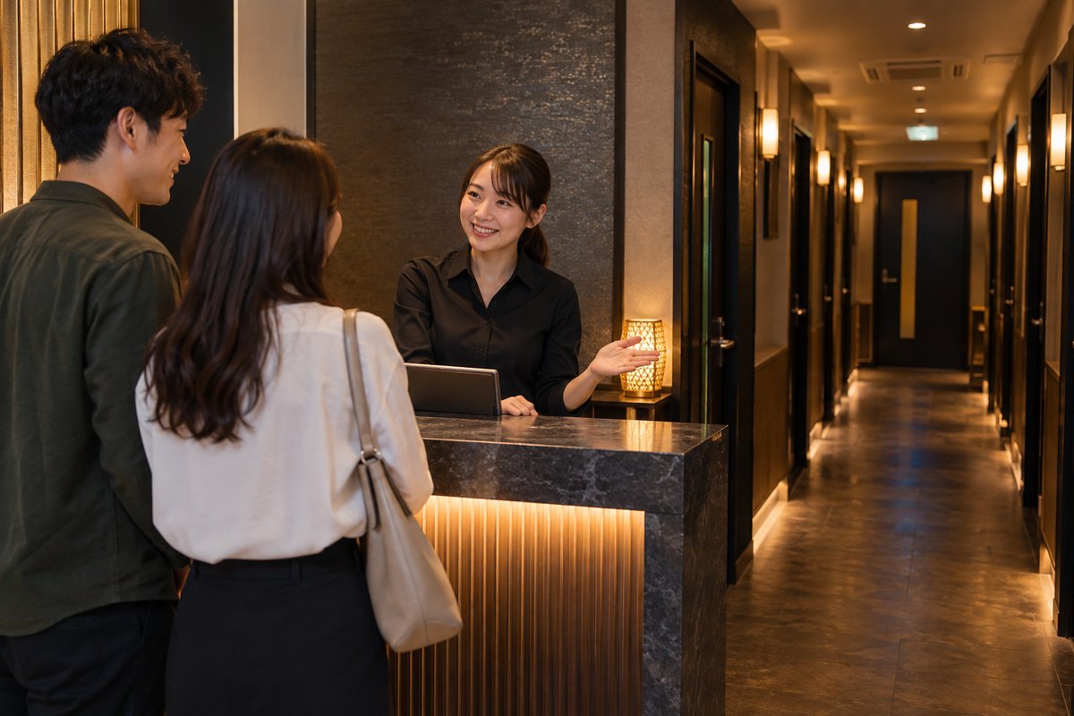 カラオケ店の受付を表す生成イメージ