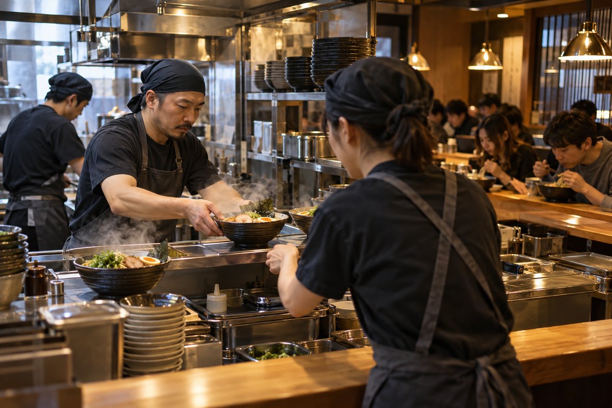 ラーメン店の仕事を表す生成イメージ
