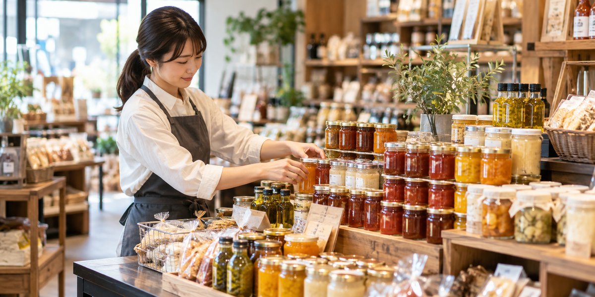 食品セレクトショップを表す生成イメージ