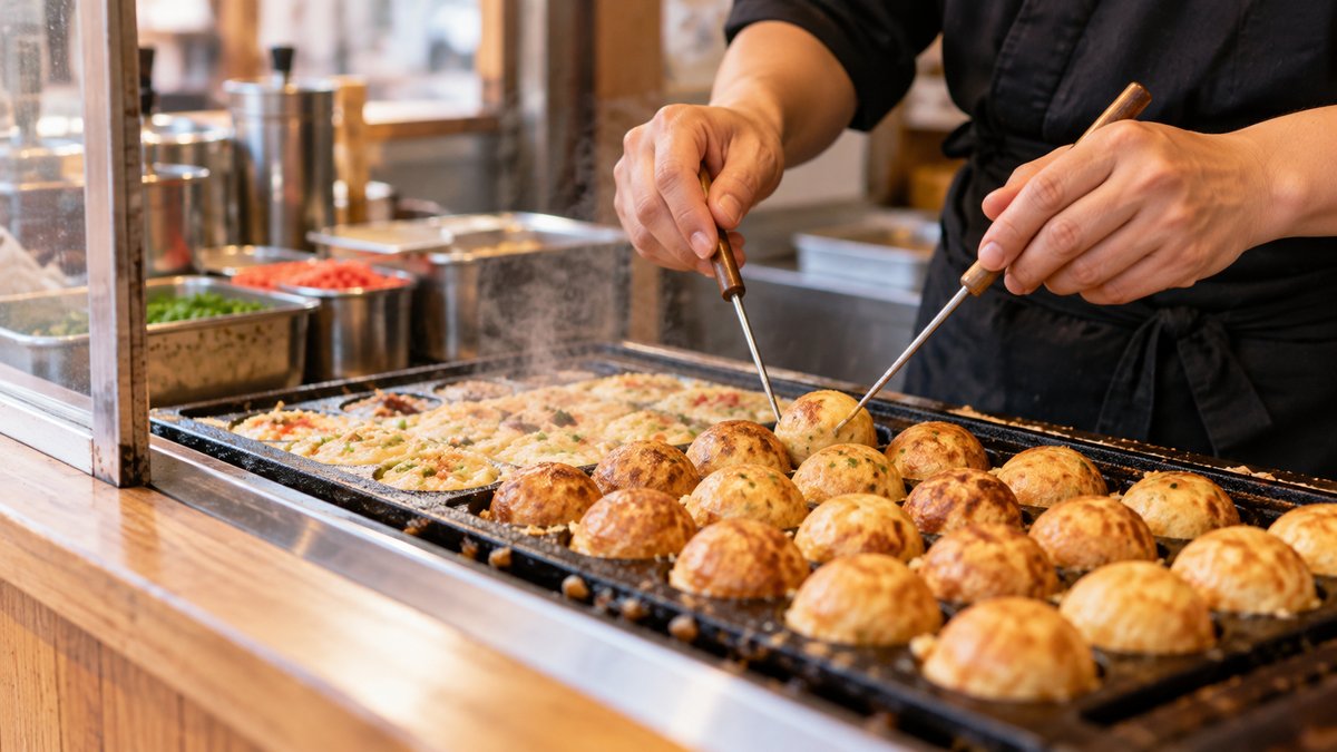 たこ焼店の仕事を表す生成イメージ