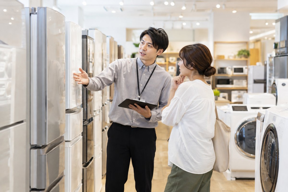 家電売場の仕事を表す生成画像