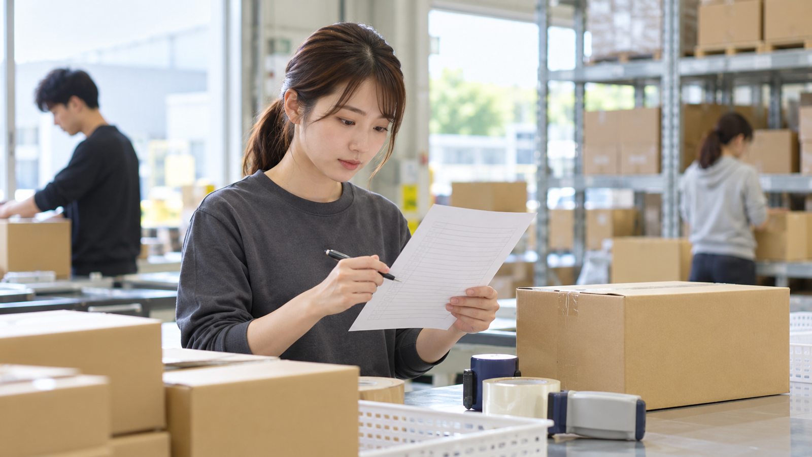 単発の仕事の条件を確認する人のイメージ