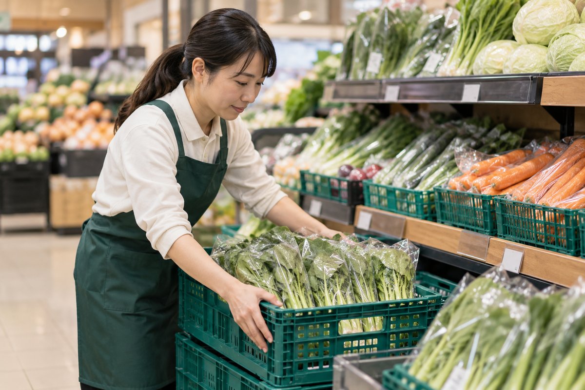 青果を整える人の生成イメージ