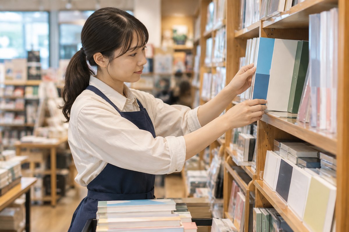 商品の品出しを表す生成イメージ