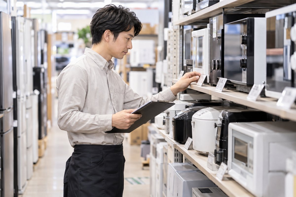 商品の在庫確認を表す生成画像